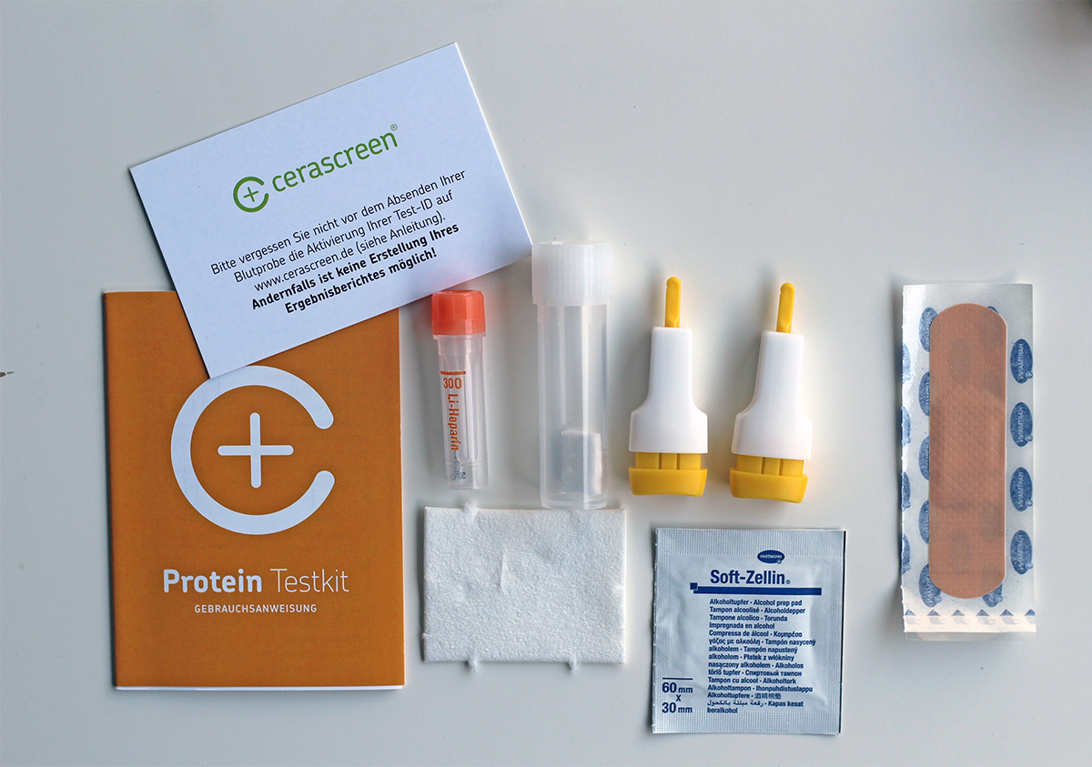 Proteintestkit von Cerascreen