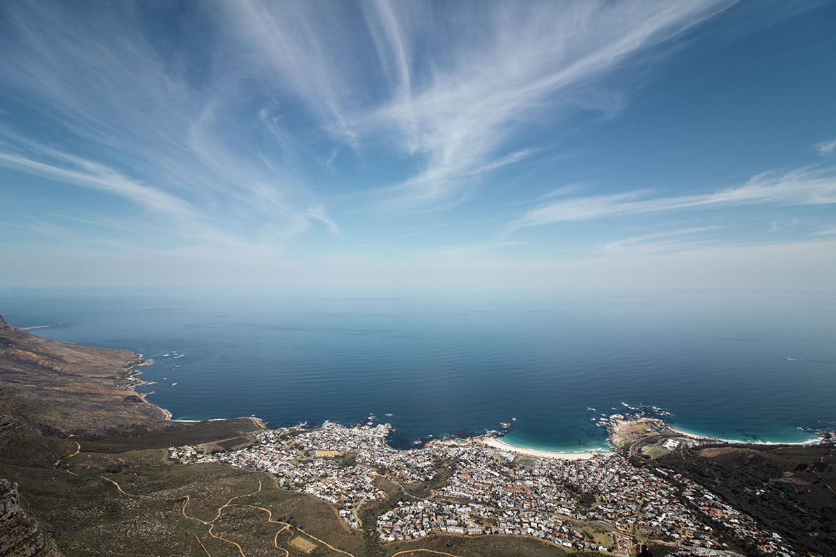 Tafelberg mit Blick auf Camps Bay
