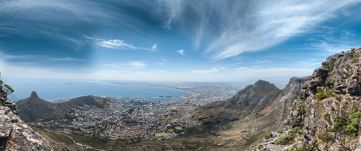 Tafelberg Kapstadt Überblick Panorama