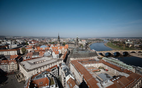 Dresden Blick über die Altstadt von der Frauenkirche
