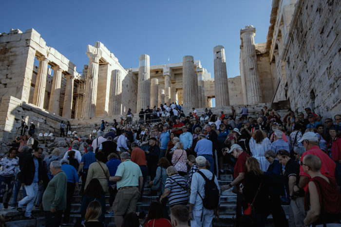 Tourismus auf der Akropolis